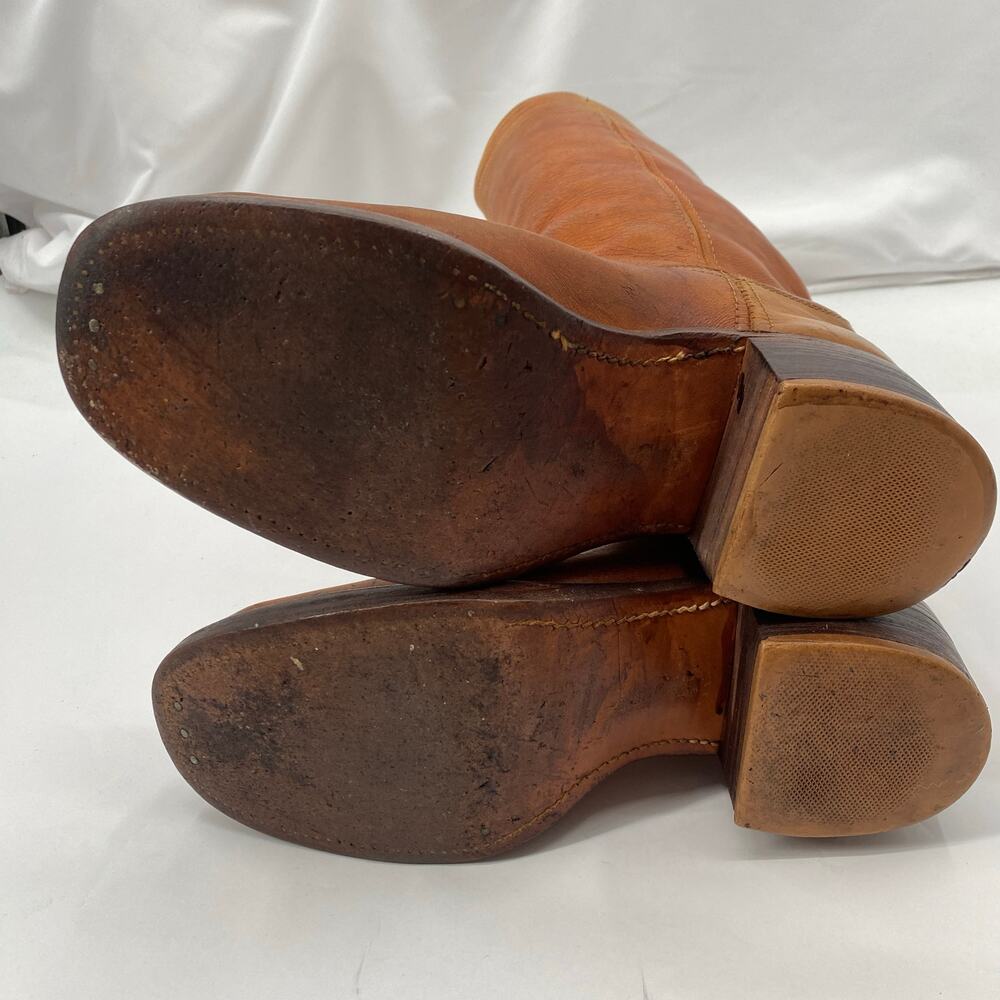 Frye cognac brown vintage leather campus boots - Picture 7 of 8